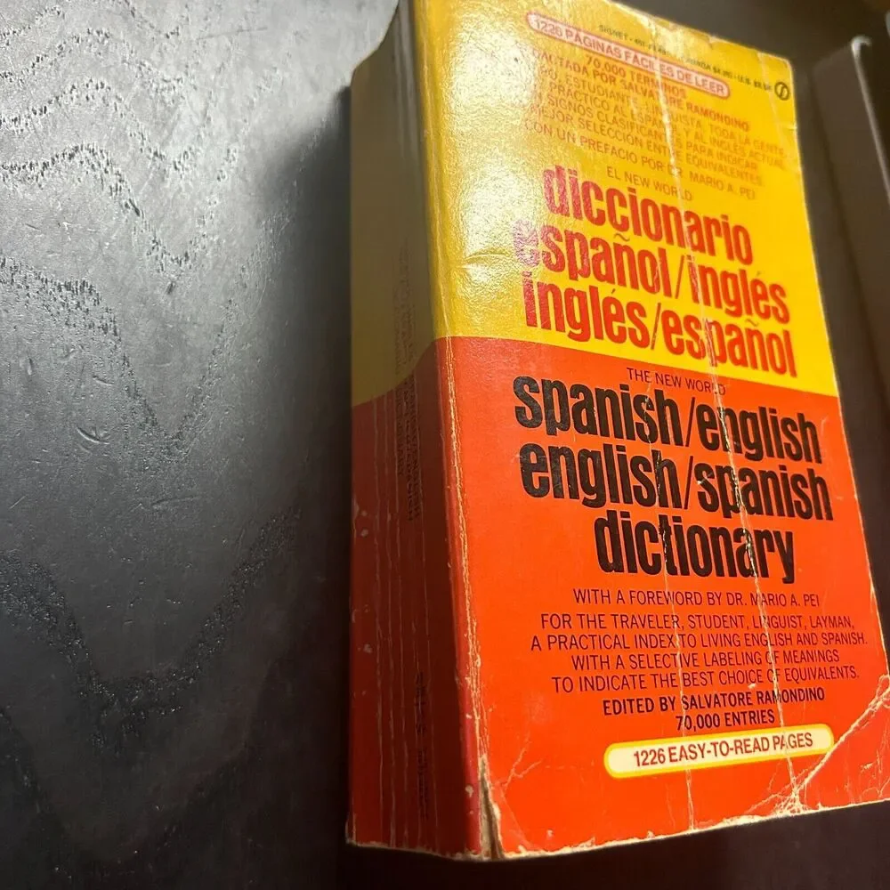 New World Spanish English/English Spanish by Salvatore Romondino 1969